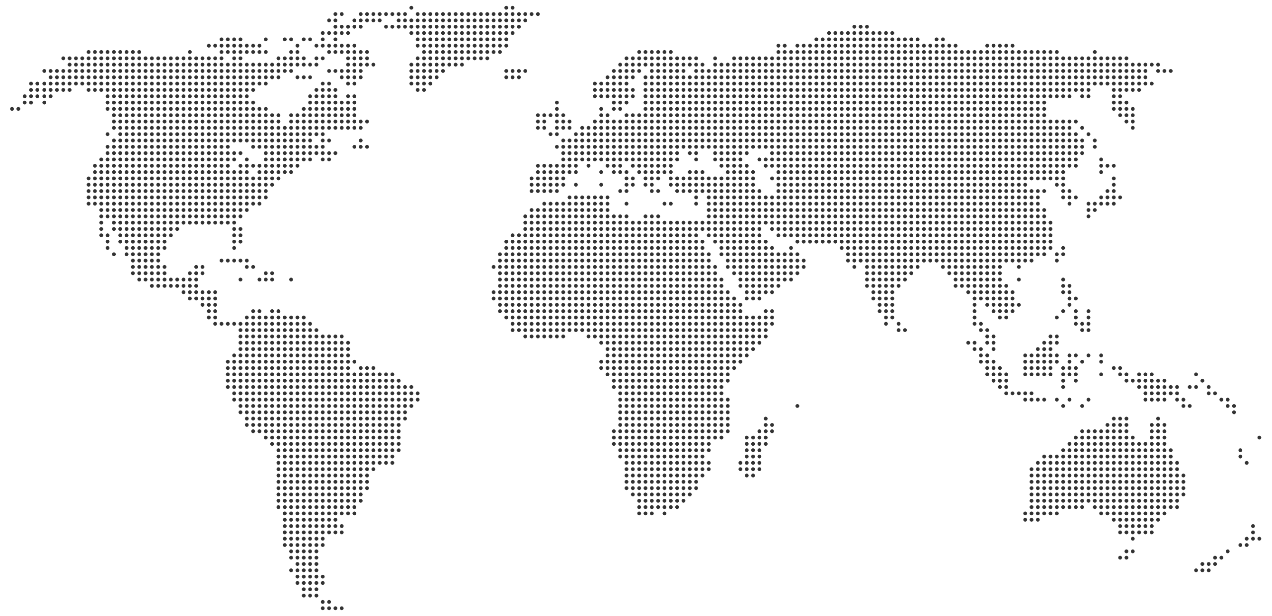 Global route points map showing connected travel destinations